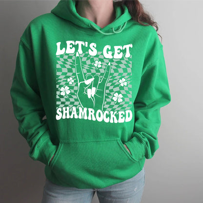 Léine Retro Lae St Patty, Lets Sham Rock, Léine Lá Fhéile Pádraig Seanré, Léine Lae Óil, Léine Retro, Léine Lucky