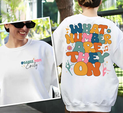 Retro Cén Uimhir A Bhfuil Siad Ar Geansaí, Léine Mam Rince Greannmhar, Tee Comórtas Rince, Saol Mam Rince, Hoodie Rince Trendy