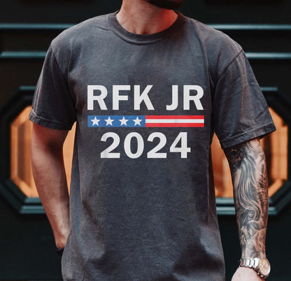 T-Léinte RFK JR 2024, Robert F Kennedy Jr Le haghaidh Léinte an Uachtaráin 2024, Léinte Kennedy 2024 Tee, T-léinte Toghcháin 2024