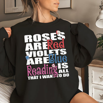 Rhyming Bookish Sweatshirt Funny Reader Book Addict Book Lover Bookish Gift For Her Spicy Books Dark Romance Smut Shirt Gift