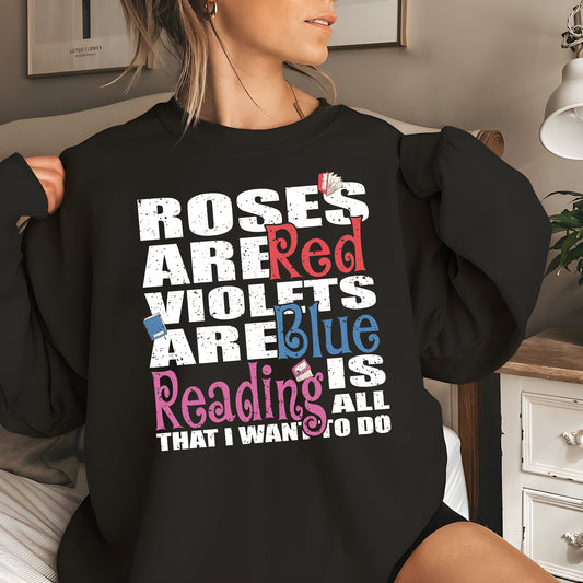 Rhyming Bookish Sweatshirt Funny Reader Book Addict Book Lover Bookish Gift For Her Spicy Books Dark Romance Smut Shirt Gift