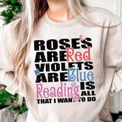 Rhyming Bookish Sweatshirt Funny Reader Book Addict Book Lover Bookish Gift For Her Spicy Books Dark Romance Smut Shirt Gift