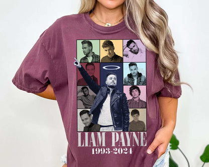 RIP Liam Payne 2024 Shirt, In Memory Of Liam Payne T-shirt, One Direction Tribute Shirt, Thanks For Memories Liam Payne Shirt.