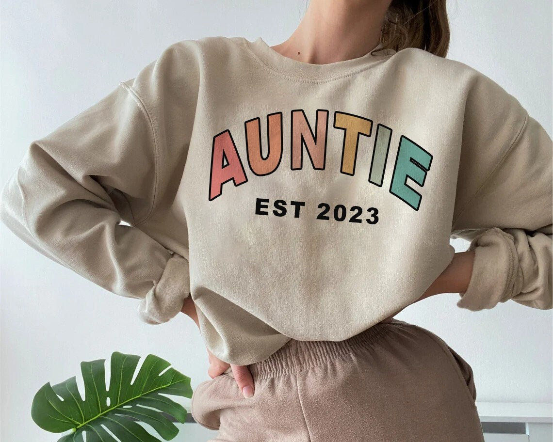 Geansaí Retro Auntie Est, Bronntanas Do Dheirfiúr, Aintín Nua Le Bheith Léine, Fógra um Thoirchis, Aintín is Fearr, léine lá na máthar