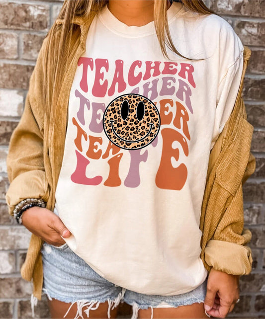 Léine Múinteora Retro don Mhúinteoir, Dathanna Comfort Tee Múinteora do Mhná, Léine Teagaisc Ar Ais ar Scoil, Bronntanas Múinteora Léirthuiscint an Mhúinteora
