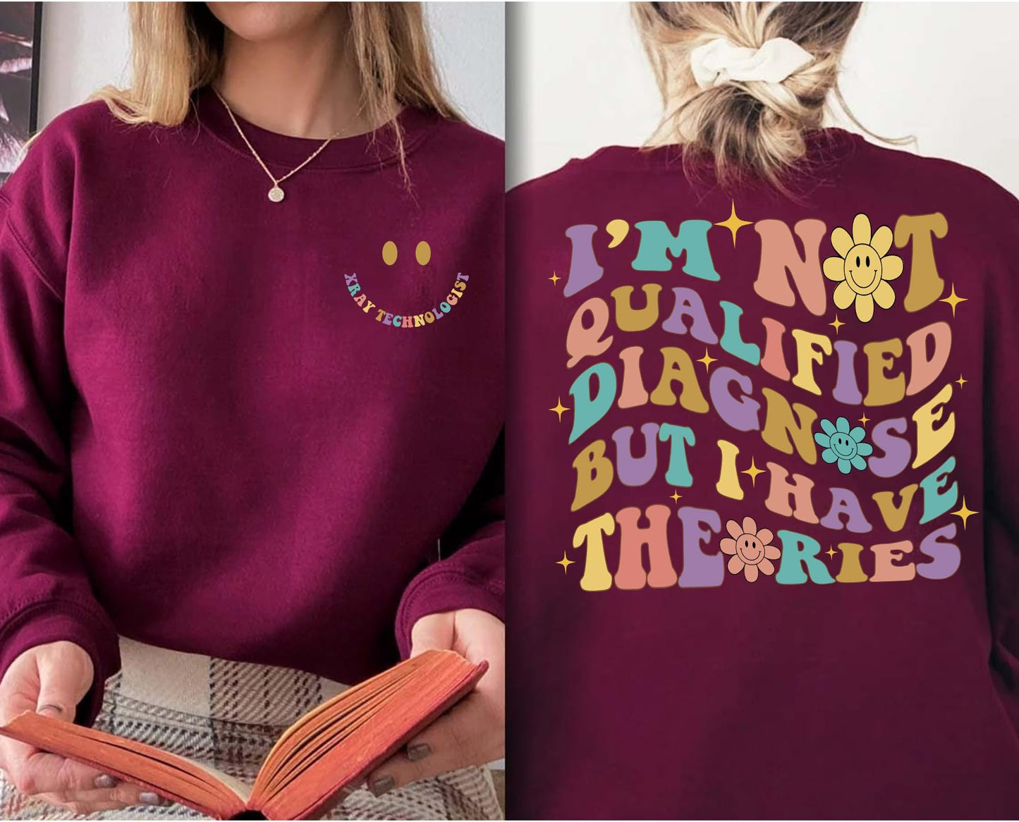 Retro X Ray Technologist Sweatshirt - Radiologic Technologist Sweatshirt, X-ray Tech, Rad Tech Radiology Gift Sweatshirt