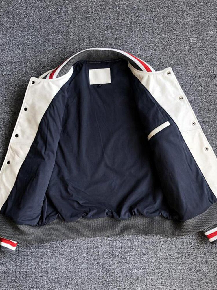 Bróidnéireacht Nua Unisex Harajuku Patchwork PU Cóta Jacket Leathar Hip Hop na mBan Earraigh Muinchille Fada Fhómhair Éadaí Seaicéad Mná