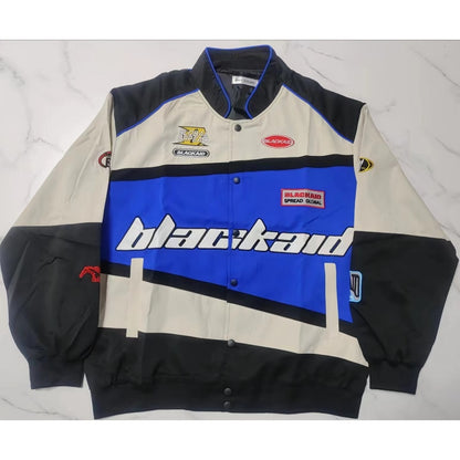 Éadaí sráide litir ricamo giacca moto uomo Chaquetas Hombre Hip Hop Cotone Vintage Coppie primavera giacca da Baseball Unisex