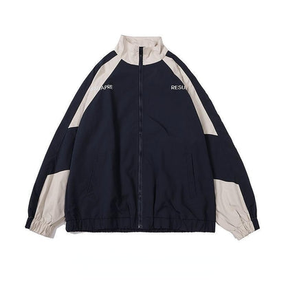 Éadaí sráide litir ricamo giacca moto uomo Chaquetas Hombre Hip Hop Cotone Vintage Coppie primavera giacca da Baseball Unisex