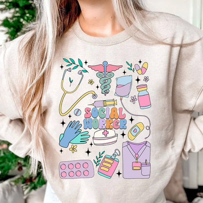 Social Worker Shirt, Social Worker Hoodie, Social Worker Gift, School Social Worker Crewneck, Social Worker Appreciation Month Sweatshirt