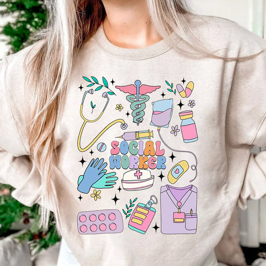 Social Worker Shirt, Social Worker Hoodie, Social Worker Gift, School Social Worker Crewneck, Social Worker Appreciation Month Sweatshirt
