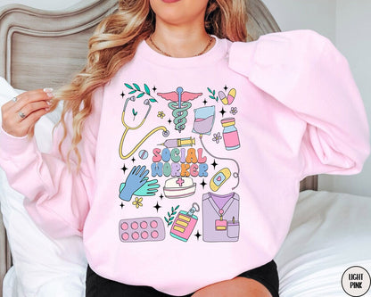 Social Worker Shirt, Social Worker Hoodie, Social Worker Gift, School Social Worker Crewneck, Social Worker Appreciation Month Sweatshirt