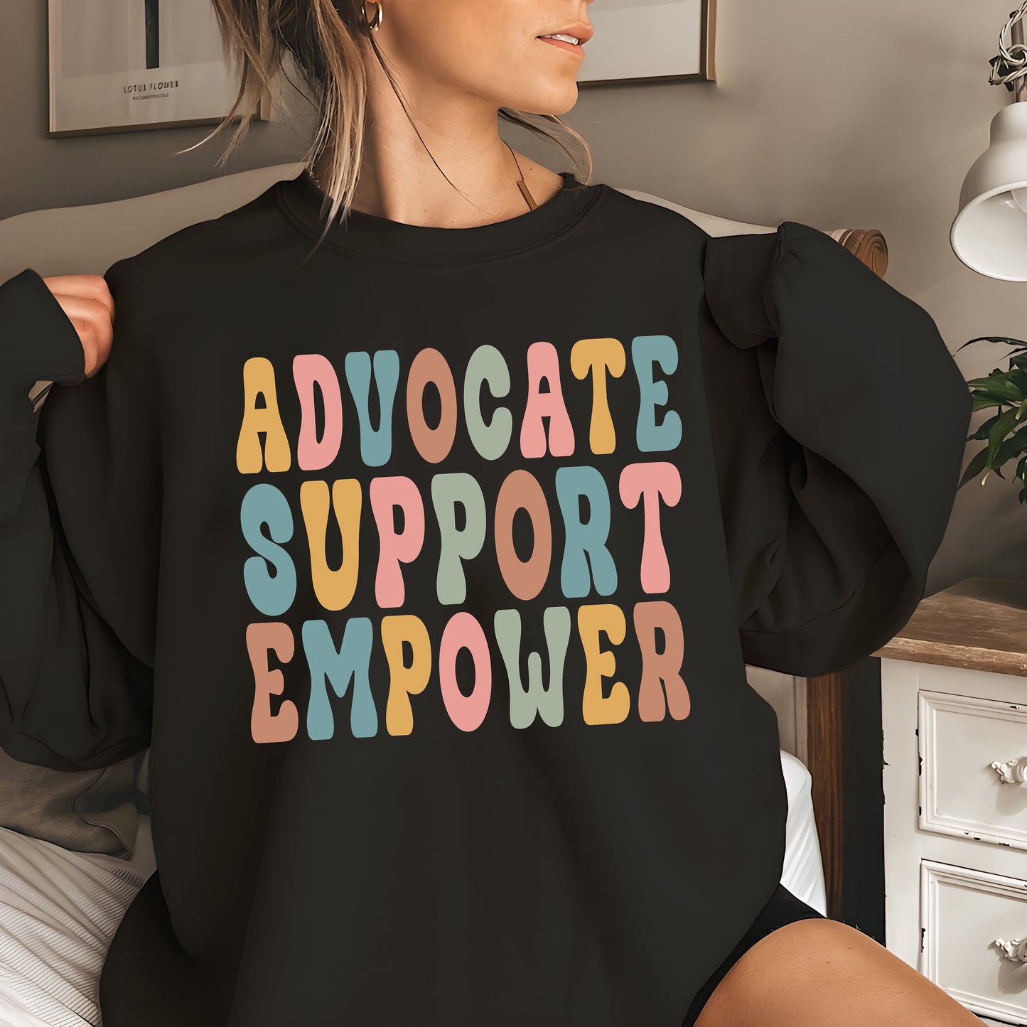 Social Worker Sweatshirt Advocate Support Empower Social Work Month Shirt Neurodiversity Shirt School Social Worker Hoodie, Boy Gỉlrl Shirt