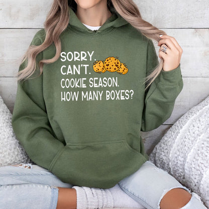 Tá brón orm Ní Féidir Fianán Séasúr Cé Mhéad Bosca, Léine Greannmhar, Bronntanas do Mhná, Léine Fianán Gasóga, Léine Dealer Cookie Fianán Mam Gasóga