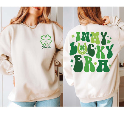 Geansaí Lá Fhéile Pádraig I Mo Ré Lucky, Ainm saincheaptha Tee Lá Fhéile Pádraig, I Mo Léine Ré Lucky, Éadaí Lá Fhéile Pádraig, Seamróg gleoite