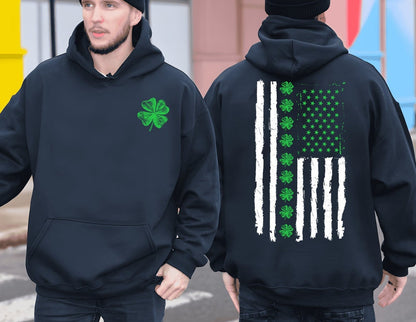 Cochall agus Geansaí Bratach Mheiriceá Lá Fhéile Pádraig, Léine Lá Fhéile Pádraig, Léine Éireann, Léine Bhratach SAM