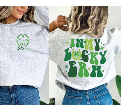 Geansaí Lá Fhéile Pádraig I Mo Ré Lucky, Ainm saincheaptha Tee Lá Fhéile Pádraig, I Mo Léine Ré Lucky, Éadaí Lá Fhéile Pádraig, Seamróg gleoite