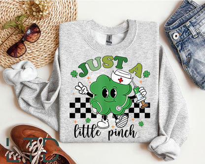 Léinte Altraí Lá Fhéile Pádraig, Léinte Altraí, Banaltra Léinte Phádraig, Pionsa Beag RN Fléibeatóimí L&amp;D, T-Léinte Seamróige do Mhná 1