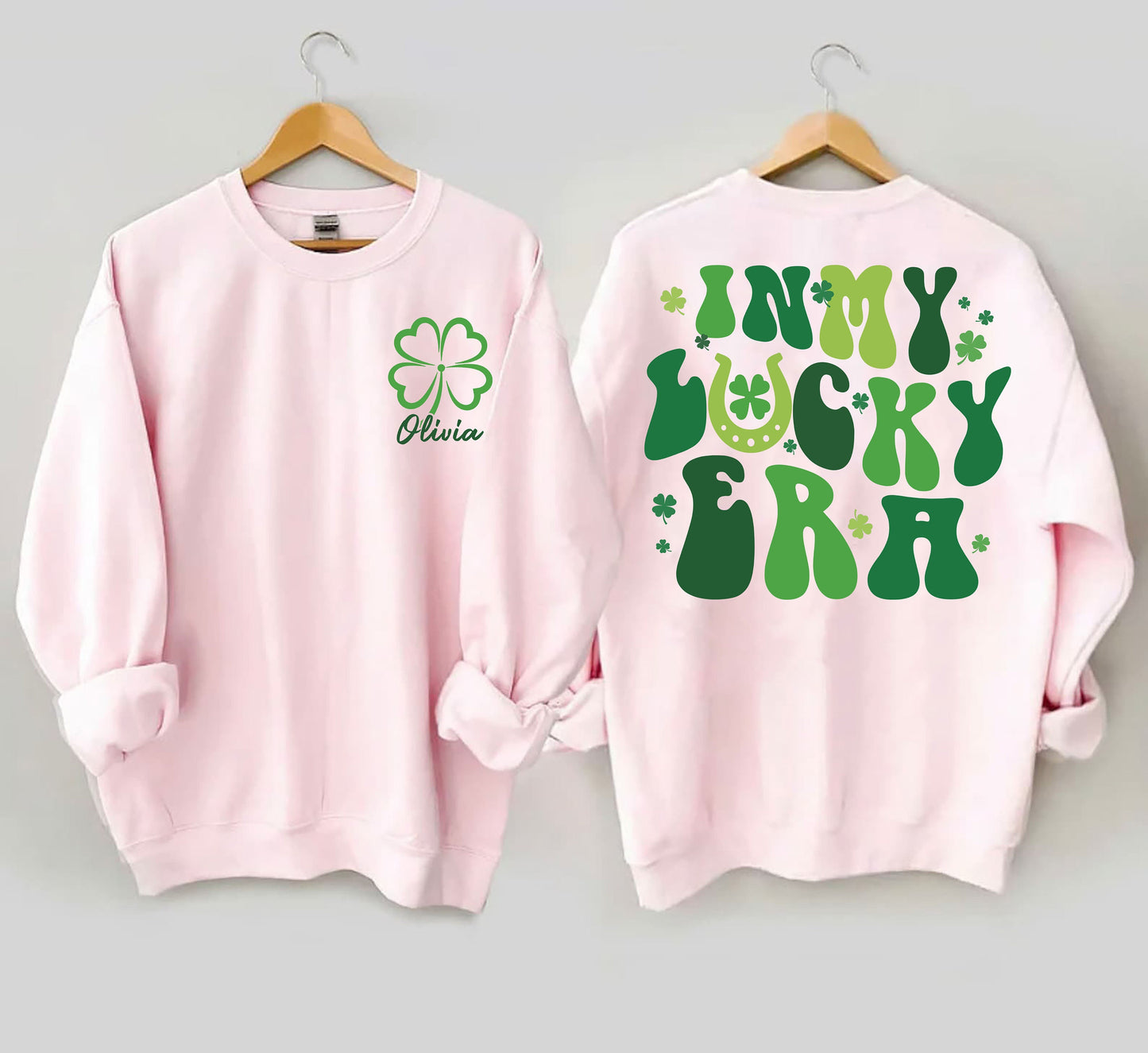 Geansaí Lá Fhéile Pádraig I Mo Ré Lucky, Ainm saincheaptha Tee Lá Fhéile Pádraig, I Mo Léine Ré Lucky, Éadaí Lá Fhéile Pádraig, Seamróg gleoite