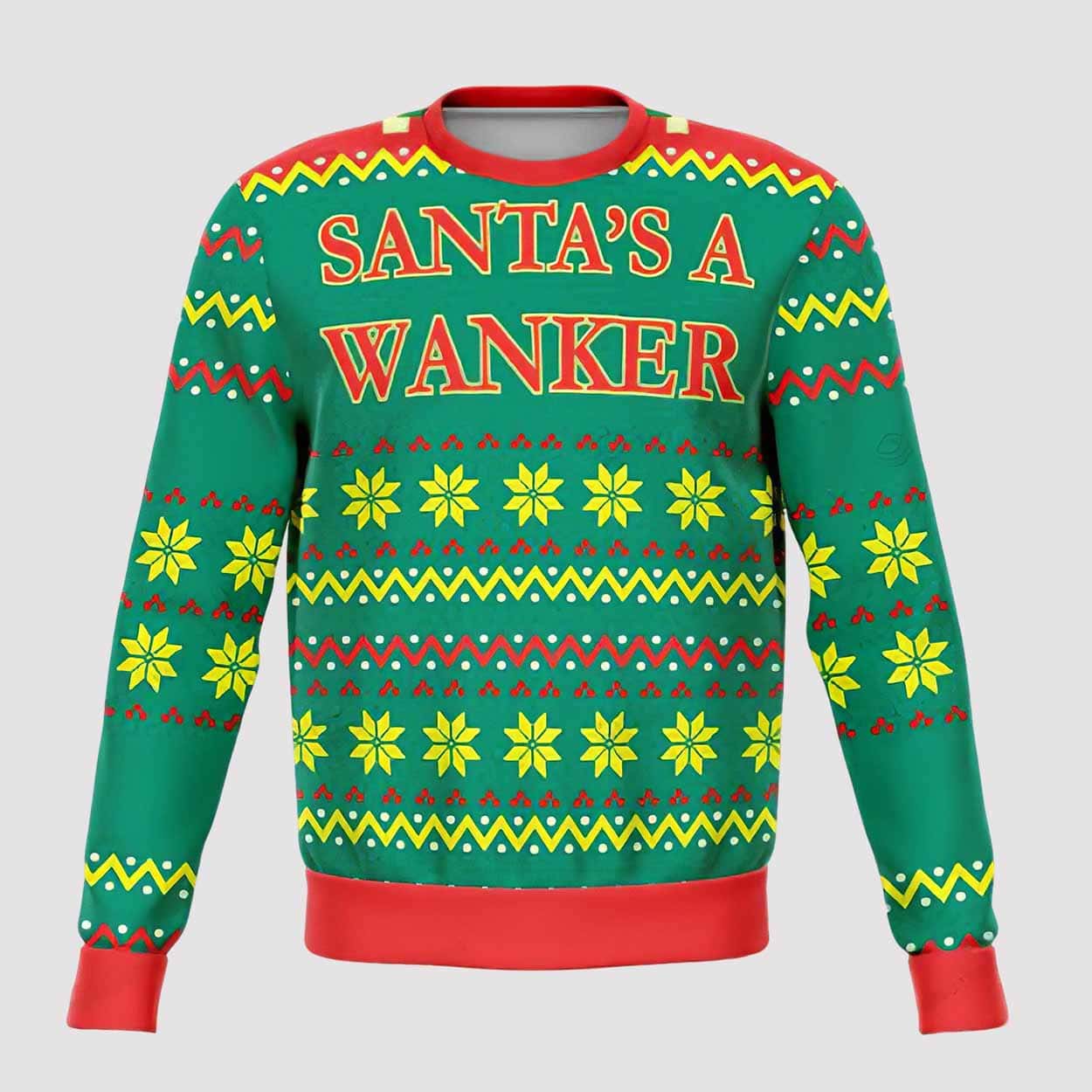 Santa’s Wanker Offensive Ugly Christmas Sweater
