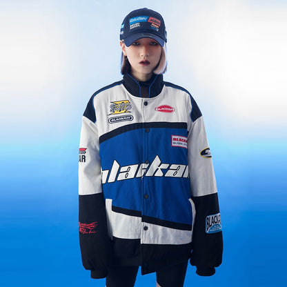 Éadaí sráide litir ricamo giacca moto uomo Chaquetas Hombre Hip Hop Cotone Vintage Coppie primavera giacca da Baseball Unisex
