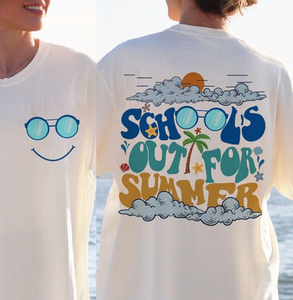School's Out For Summer T-shirt, Teacher Summer Shirt, Teacher Off Duty, Vacation Shirt, End Of School, Summer Break Shirt
