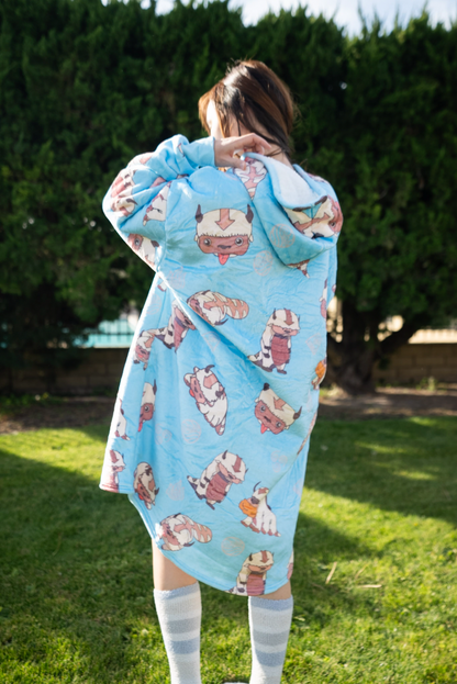 Flying Bison Hoodie Blanket