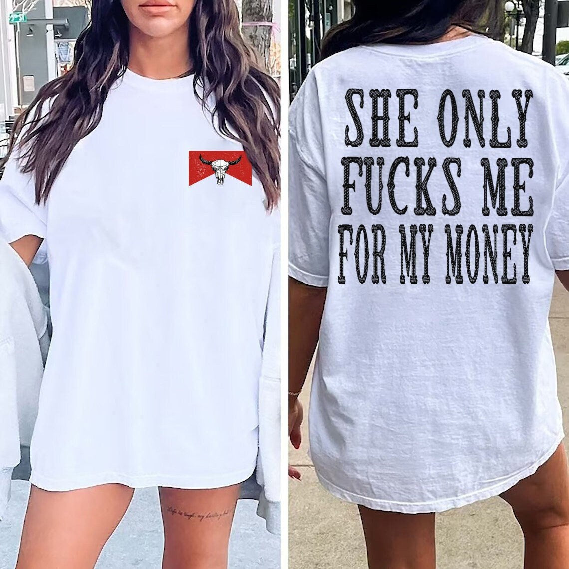 Ní Chailleann sí ach Mé Ar Mo Léine Airgid, Léine Bó, Tosaigh &amp; Cúl, Unisex, Léine na bhFear Ceol Tíre, Ceolchoirm Texas Country Mens