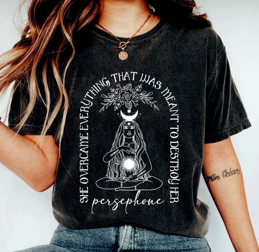 She Over Came Everything That Was Meant To Destroy Her T-shirt, Women Empowerment Shirt, She Is Me, I Am She Tee Shirt, Girl Boss Retro