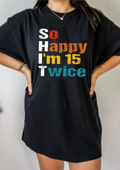 So Happy I'm 30 Twice Shirt, Funny 60th Birthday Shirt, 60th Birthday Tee, Vintage 1963 Shirt, Birthday Trip Shirt, Birthday Gift shirt