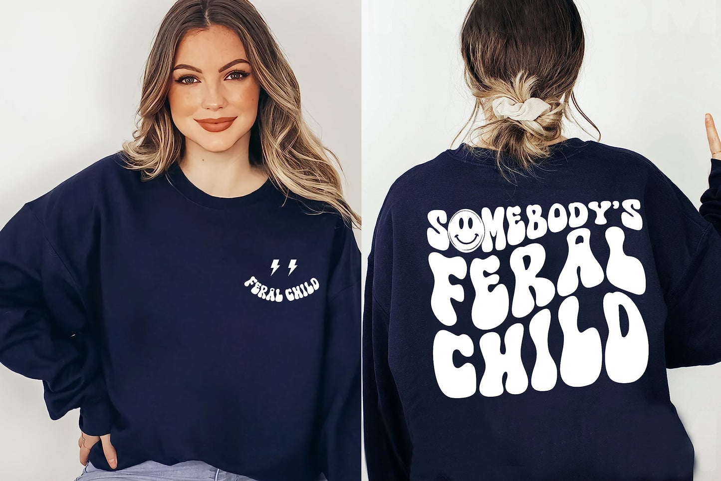 Geansaí Fearal Linbh Somebody - Mná Inspreagtha Leanaí, Geansaí Mamó Greannmhar, Geansaí Fearail Linbh