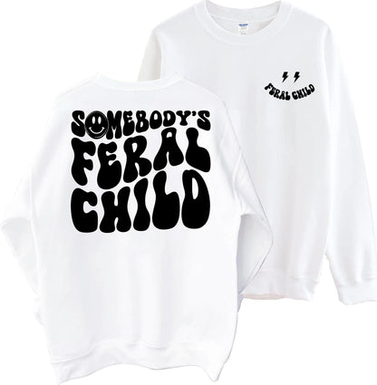 Geansaí Fearal Linbh Somebody - Mná Inspreagtha Leanaí, Geansaí Mamó Greannmhar, Geansaí Fearail Linbh