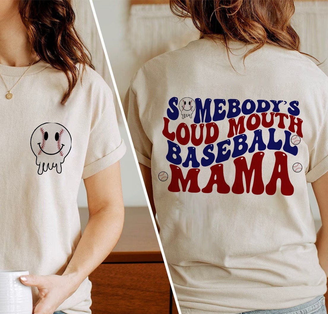 Somebody's Loud Mouth Baseball Mama T-sshirt, Baseball Crewneck, Baseball Mom Shirt, Game Day, Sport Mom Gift, Mother's Day Gift, Softball