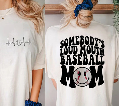 Somebody's Loud Mouth Softball Mom T-shirt, Softball Sweatshirt Gift For Mom, Mother's Day Gift, Softball Mom, Game Day Mom Shirt