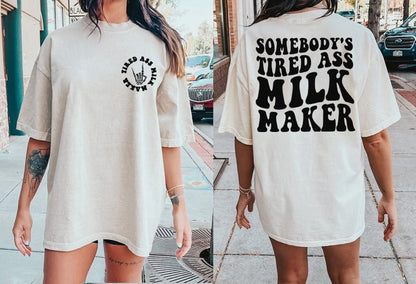 Léine Déantóra Bainne Asal Tuirseach Duine éigin, Geansaí, Cochaillín, Déantóir Bainne, Léine Beathú Cíche, Tae Cloch Mhíle ar Chothú Cíche, Beathú Cíche Breisithe