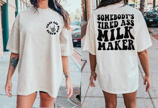 Léine Déantóra Bainne Asal Tuirseach Duine éigin, Geansaí, Cochaillín, Déantóir Bainne, Léine Beathú Cíche, Tae Cloch Mhíle ar Chothú Cíche, Beathú Cíche Breisithe