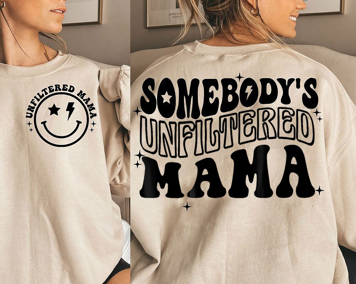Somebody's Unfiltered Mama Shirt, Mama Sweatshirt, Retro Mama Shirt, Groovy Mama, Trendy Mama Shirt, Mother's Day Gift Shirt, Mom Shirt