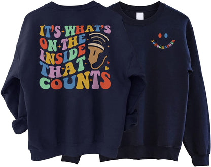 Sonographer Sweatshirt It's What's Inside That Counts, Sonographer Sweater, Sonography Crewneck, Sonographer Shirt, Ultrasound Tech Shirt