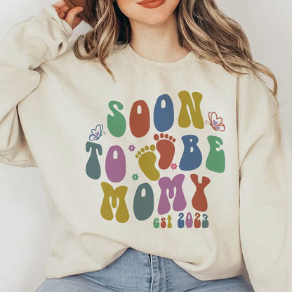 Soon to Be Mommy 2023 Sweatshirt, Mama to Be in 2023 Sweatshirt, Cute Pregnancy Announcement Sweater, New Mom Gifts, Gifts For Mom, Mom Tee