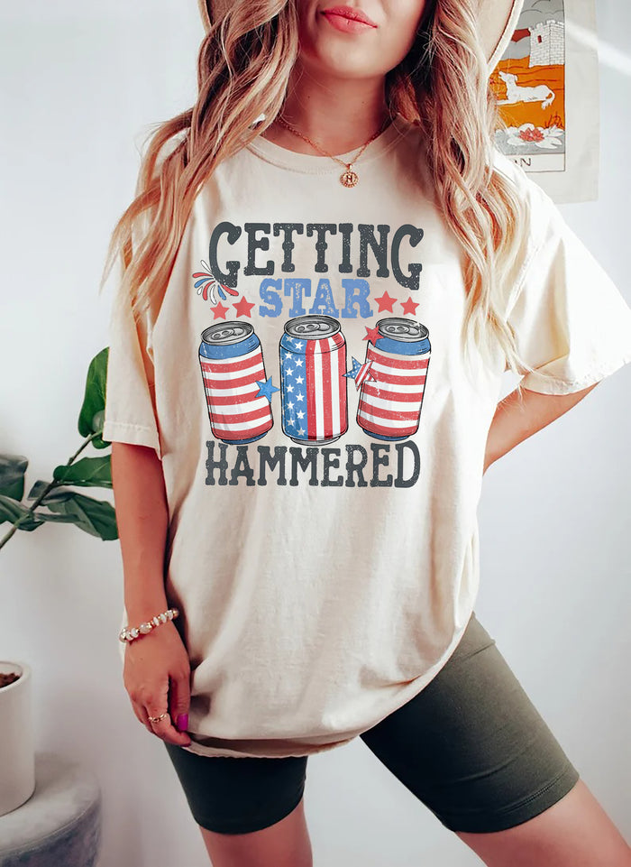 Star Spangled Hammered 4th Of July Shirt