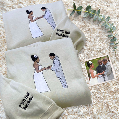 Staffordshire Bull Terrier Sweatshirt or Hoodie, Custom Embroidered Gift from Photo Name