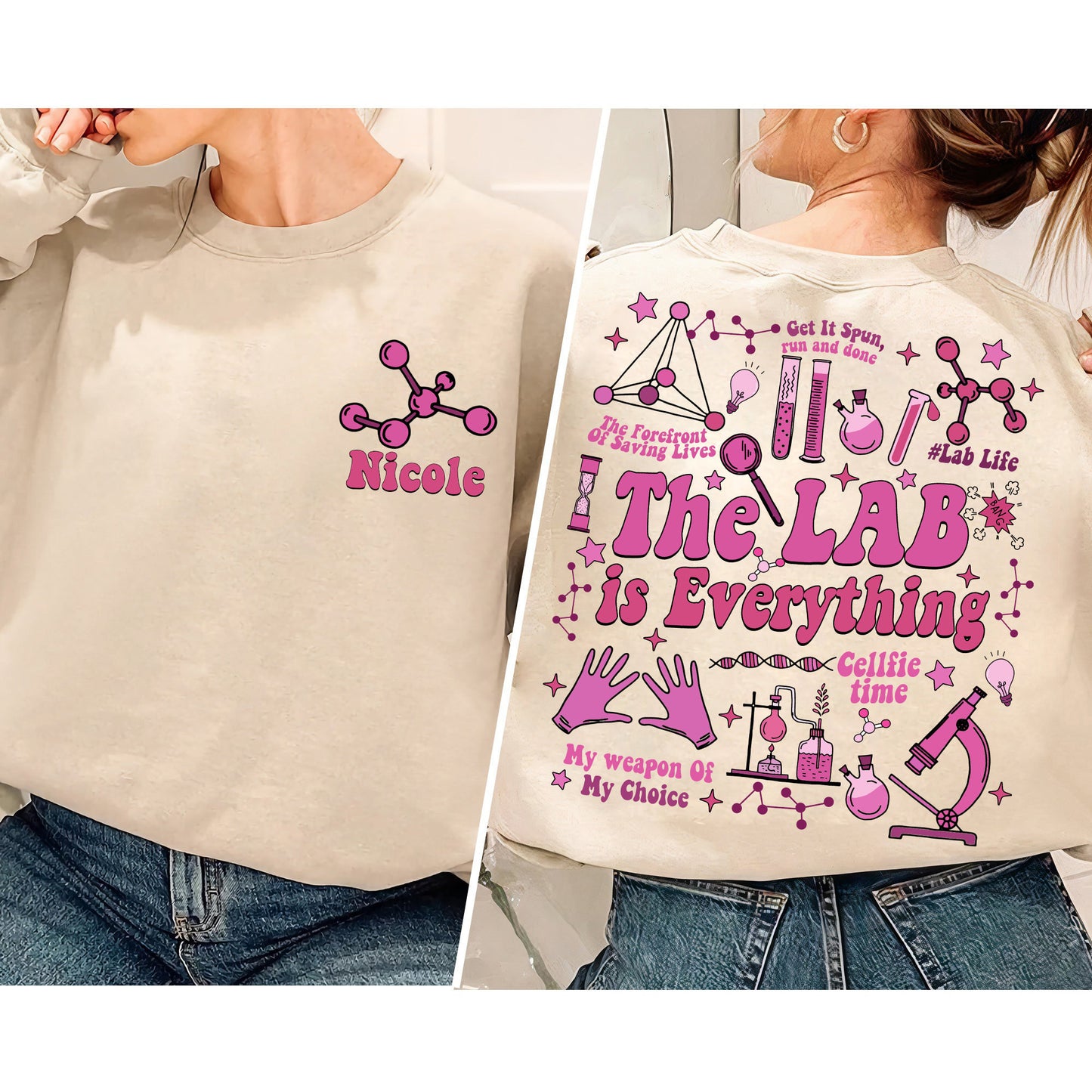 The Lab Is Everything Sweatshirt, Personalized Lab Group Shirt, Lab Week 2024 Official Themed Shirt,Medical Lab Tech Shirt,Pathologist Gifts