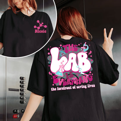 Is geansaí é an tSaotharlann, Léine Sheachtain na Saotharlainne 2024, Cochaillín Lab Tech, Léine Teicneora Saotharlainne, Léine Eolaíochta Saotharlainne Leighis, Léine Saotharlainne