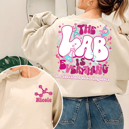 Is geansaí é an tSaotharlann, Léine Sheachtain na Saotharlainne 2024, Cochaillín Lab Tech, Léine Teicneora Saotharlainne, Léine Eolaíochta Saotharlainne Leighis, Léine Saotharlainne