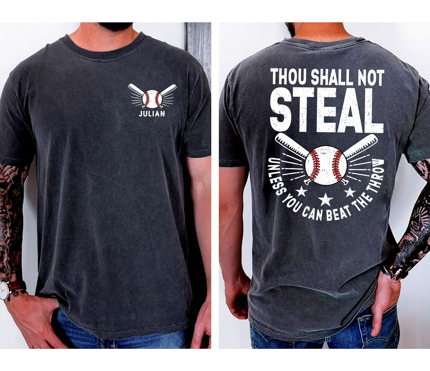 Thou Shall Not Steal Unless You Can Beat The Throw Shirt, Baseball Shirt, Game Shirt, Baseball Player Shirt, Gift For Baseball Lover gift