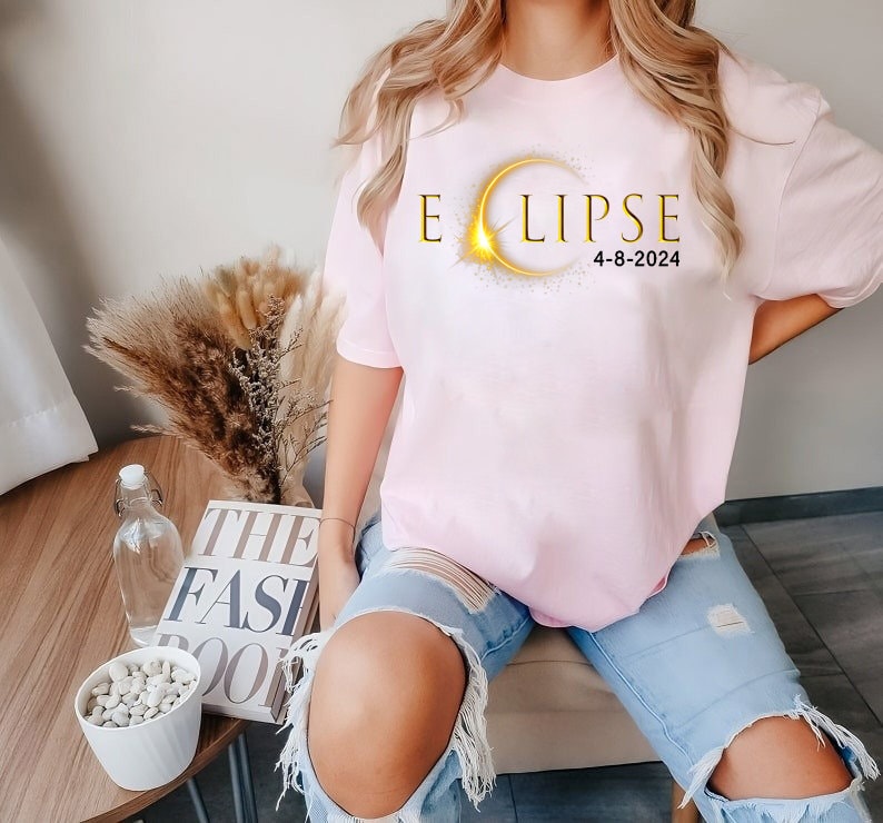 Total Solar Eclipse Twice In A Lifetime 2024 Shirt,April 8 2024 Sweatshirt,USA Map,Path of Totality Tee,Spring America Eclipse Souvenir Gift