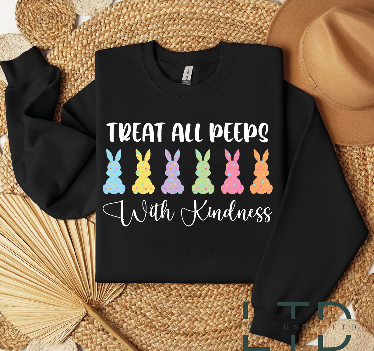 Caitheamh gach píp le léine cineálta, Tee Múinteora, Léine Peeps, T-léine Múinteora, Léine Cásca, Léine Múinteora Cásca, Bronntanas don Mhúinteoir