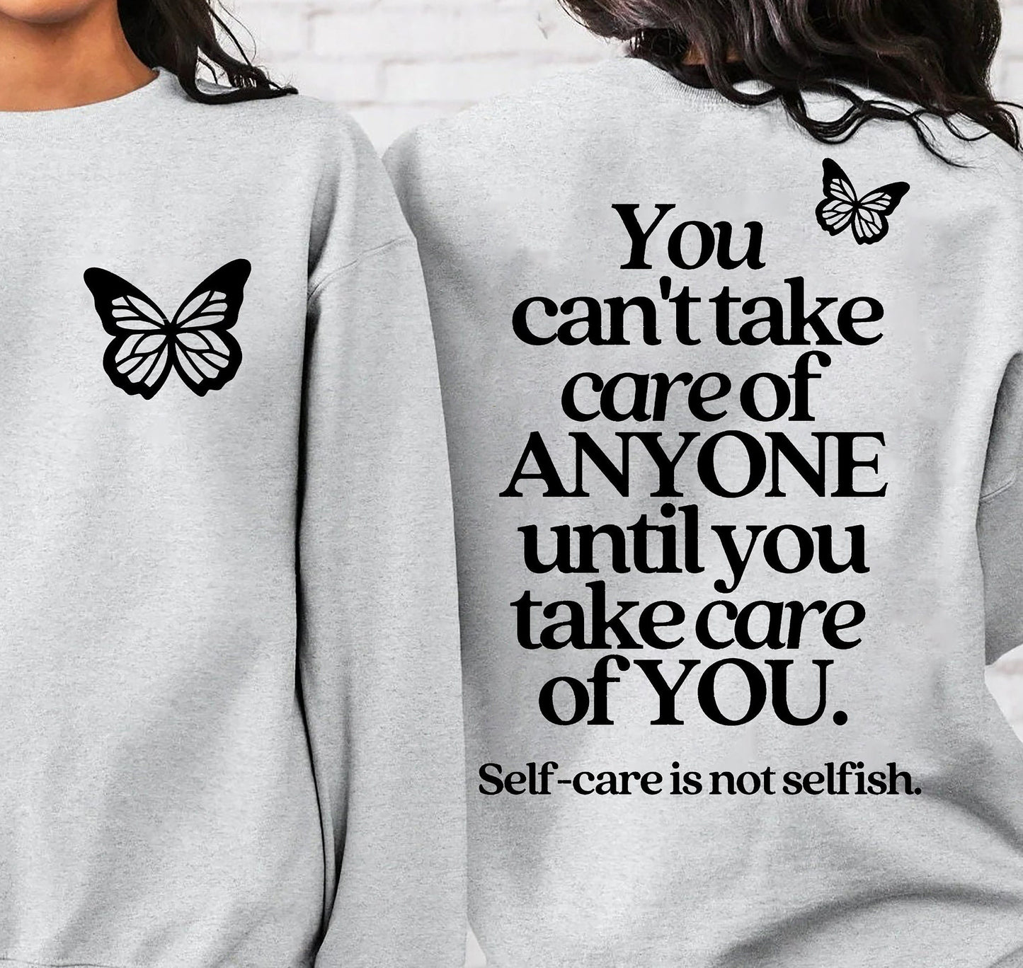 Take Care Of You Sweatshirt, Self-love Shirt, Inspirational Tee Shirt, Kindness Gift Shirt, Boho Shirt, Front Pocket T-shirt