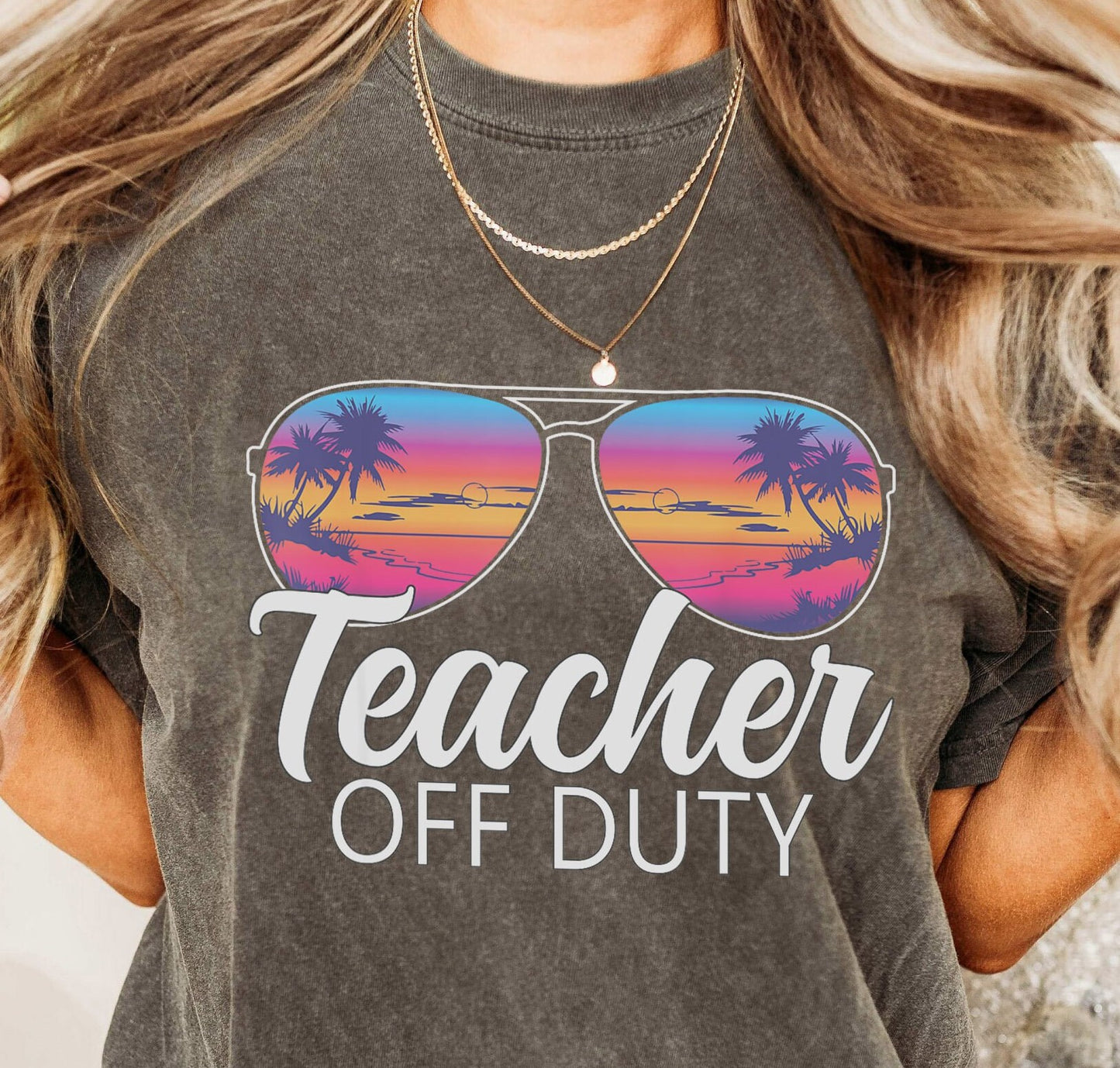 Teacher Off Duty T-shirt, End Of School Year, Teacher Shirt, Teacher Vacation Shirt, Funny Teacher Tee, Class Dismissed, Gift For Teacher