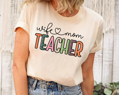 Teaching Mom Shirt For Educator Mama, Gift For Mothers Day, Shirt for Teacher, Gift Cute Mom Tee For Mothers Day Gift Ideas For Working Mama